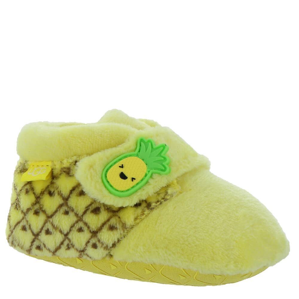 UGG Unisex-Baby Bixbee Pineapple Stuffie Boot, Pineapple-yellow, 4-5 Infant